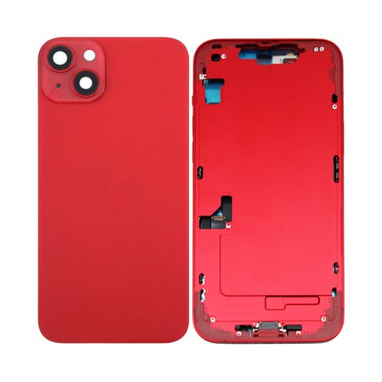 Tampa Traseira+Frame+Flex+Vibrator Apple iPhone 14 Vermelho